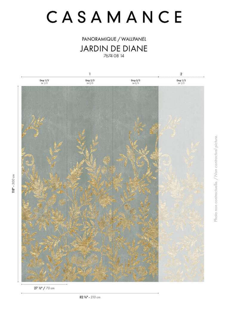 Mural botaniczny ogród Casamance 76740814 Jardin de Diane Panoramas 4