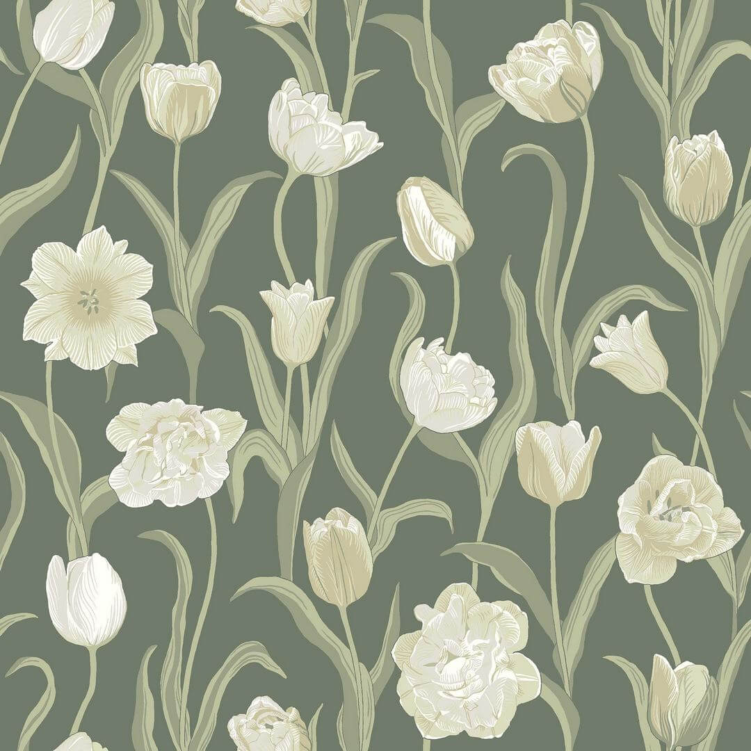 Tapeta tulipany Boras Tapeter 6971 La Belle Epoque Österlen