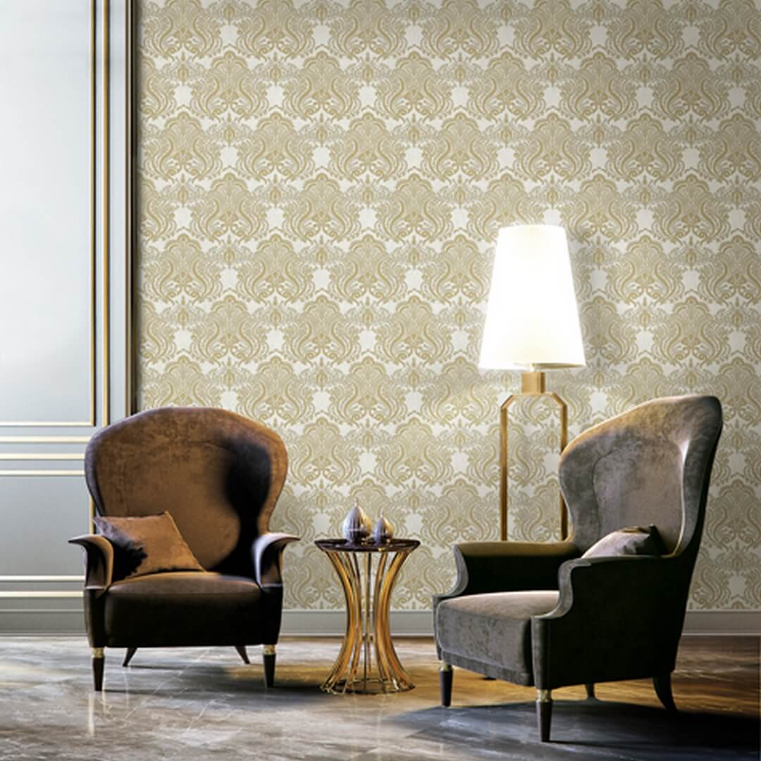 Tapeta ornament Valentin Yudashkin 86079 Collection N.5 Gold Edition - 106 cm szer.