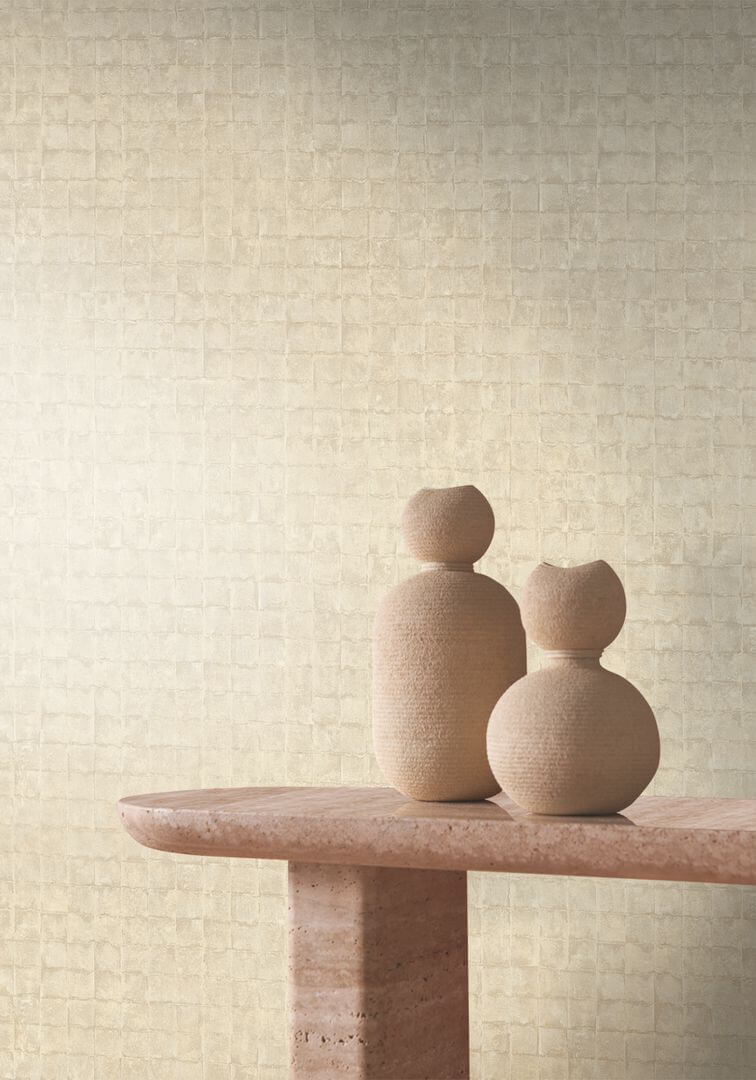 Tapeta postarzana mozaika Casamance 76080202 Faenza Select 9