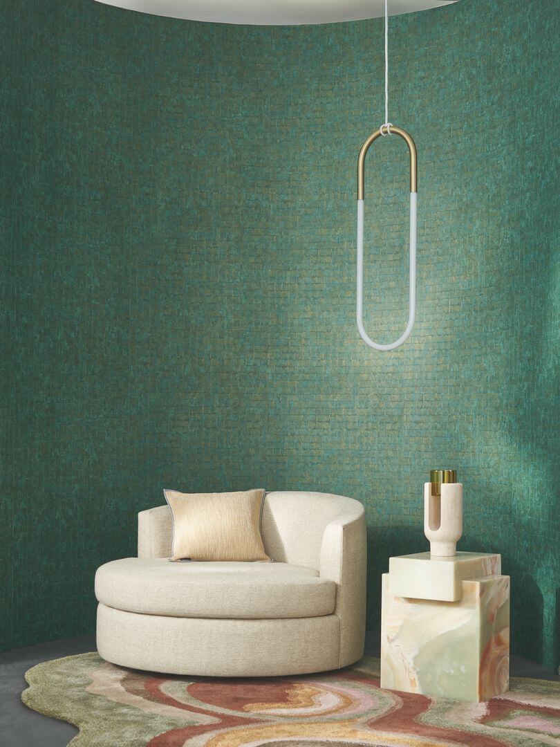 Tapeta postarzana mozaika Casamance 76080712 Faenza Select 9