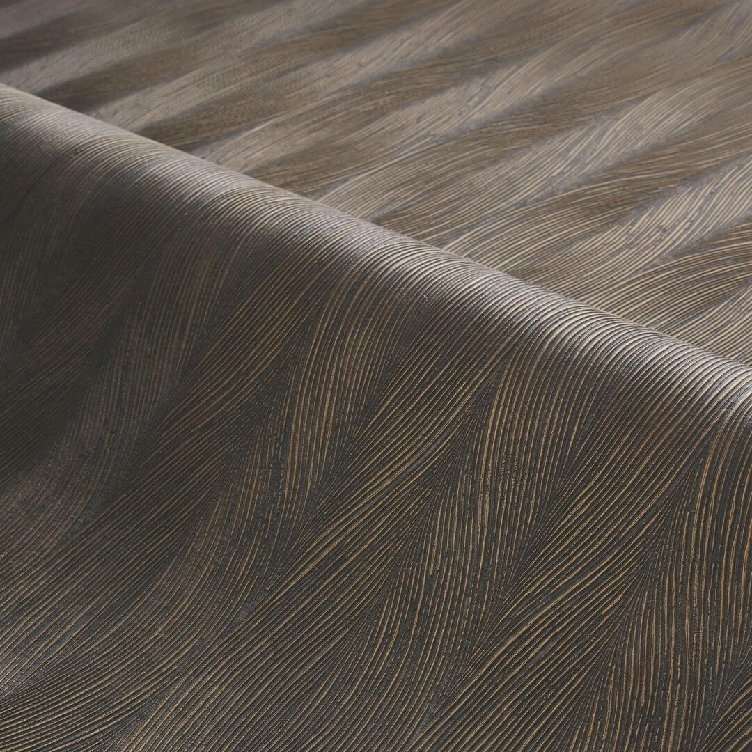 Tapeta falujące metaliczne linie Casamance 76113262 Keramos Select 9