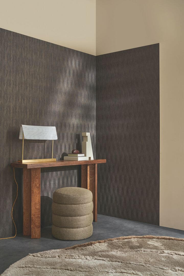 Tapeta falujące metaliczne linie Casamance 76113262 Keramos Select 9