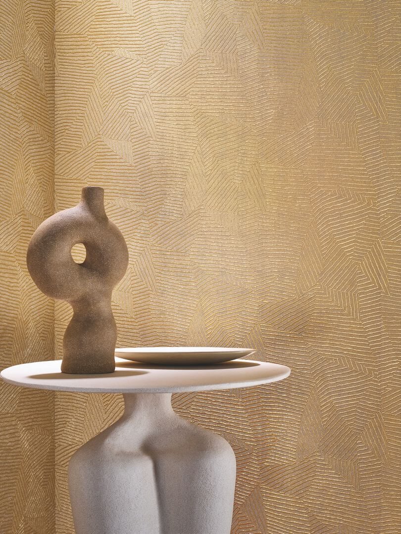 Tapeta metaliczna stylizowane liście / geometria Casamance 76543568 Lore Select 9