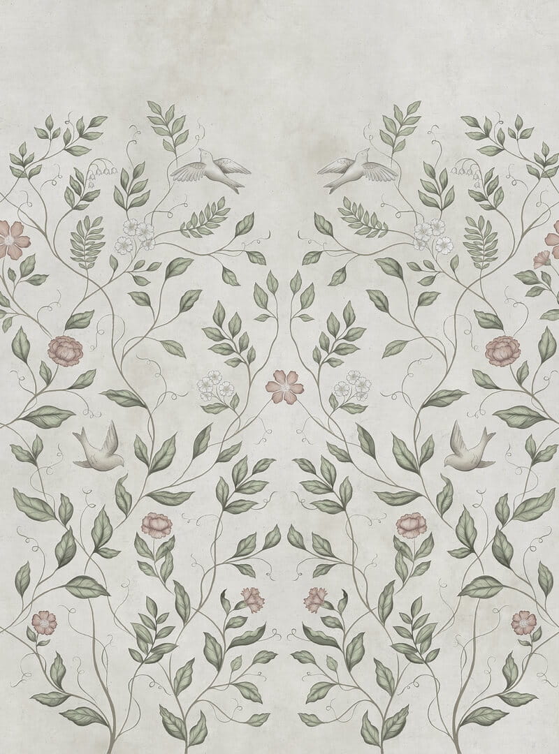 Fototapeta ogród Rebel Walls R20367 Serene Garden Beige Hot Pops