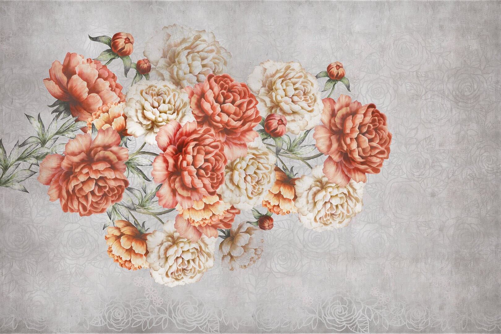 Fototapeta kwiaty piwonii Instabilelab Autumn Flowers 01 Memories