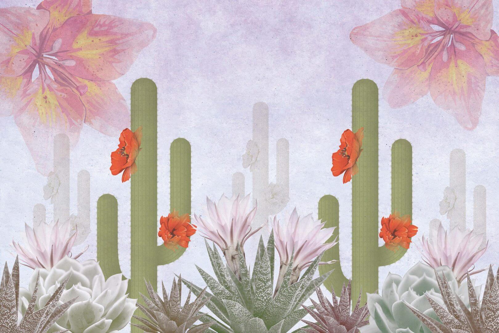Fototapeta kaktusy Instabilelab Desert in Bloom 03 Memories