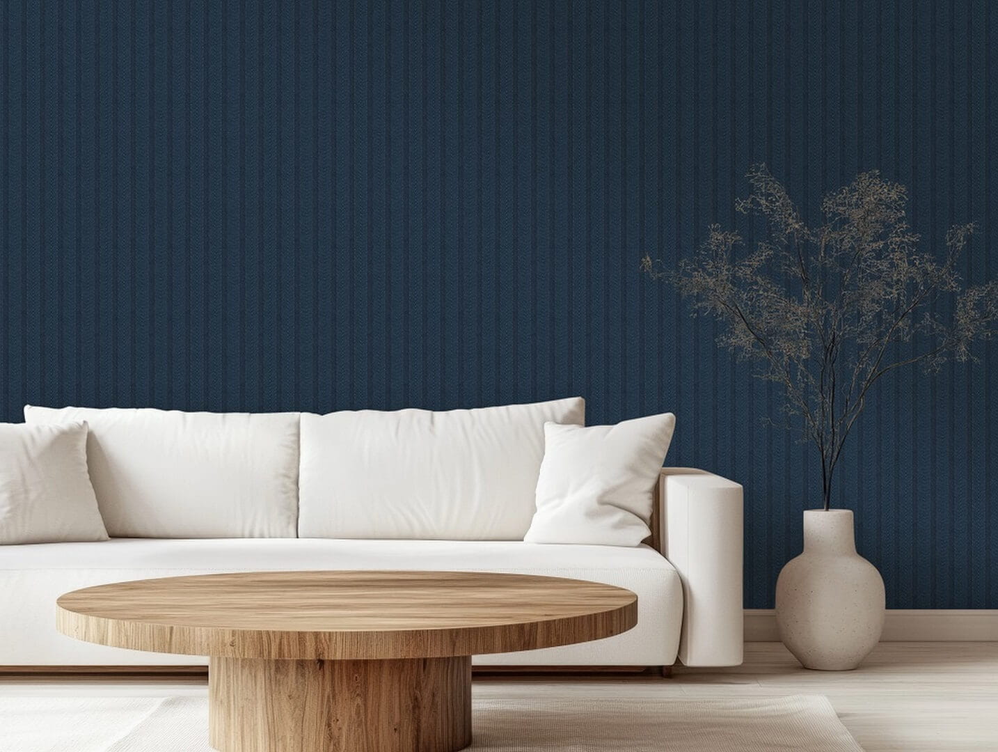 Tapeta obiektowa prążki i jodełka Lana W-31426-103-005 Vinylpex