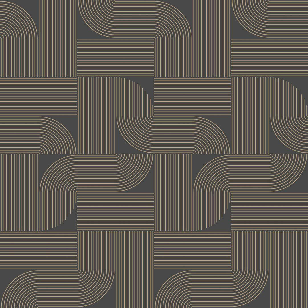 Tapeta graficzna w stylu art-deco Caselio LIG 106579021 Softness Light