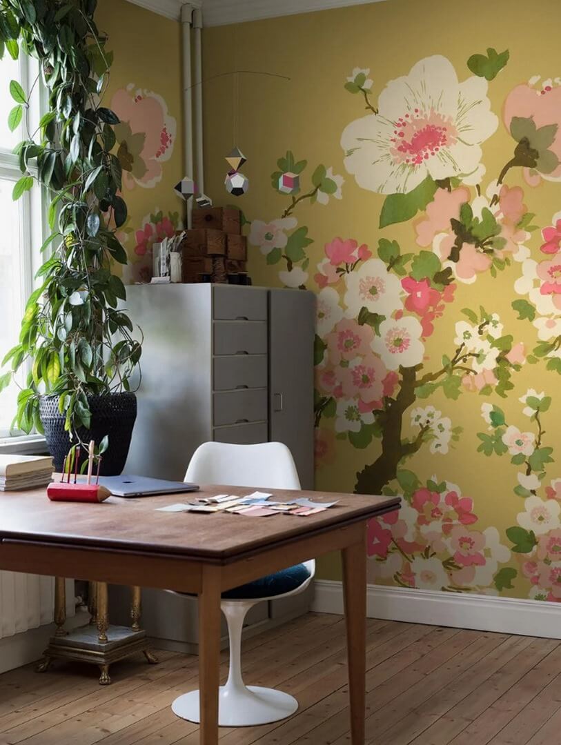 Mural kwiaty jabłoni Boras Tapeter Studio 9652W Apple Blossom