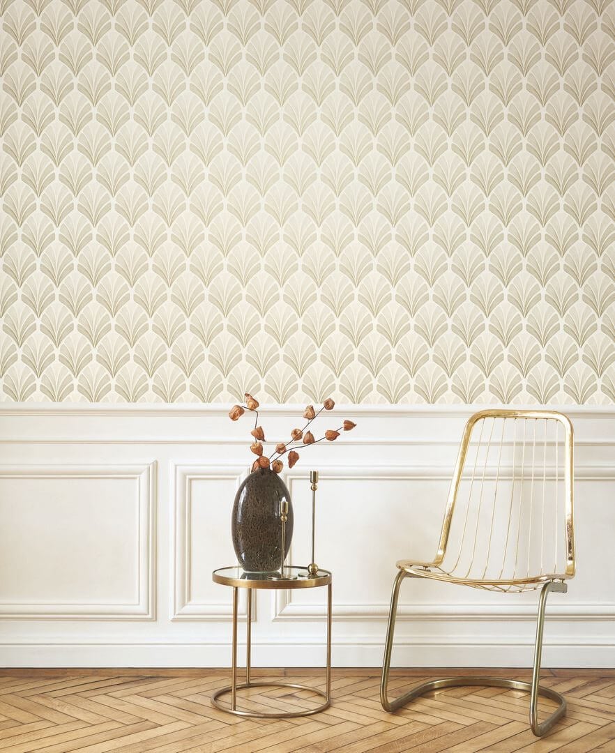 Tapeta wachlarze w stylu art-deco Casadeco ANFO 201051611 Folies ST-James Annees Folles