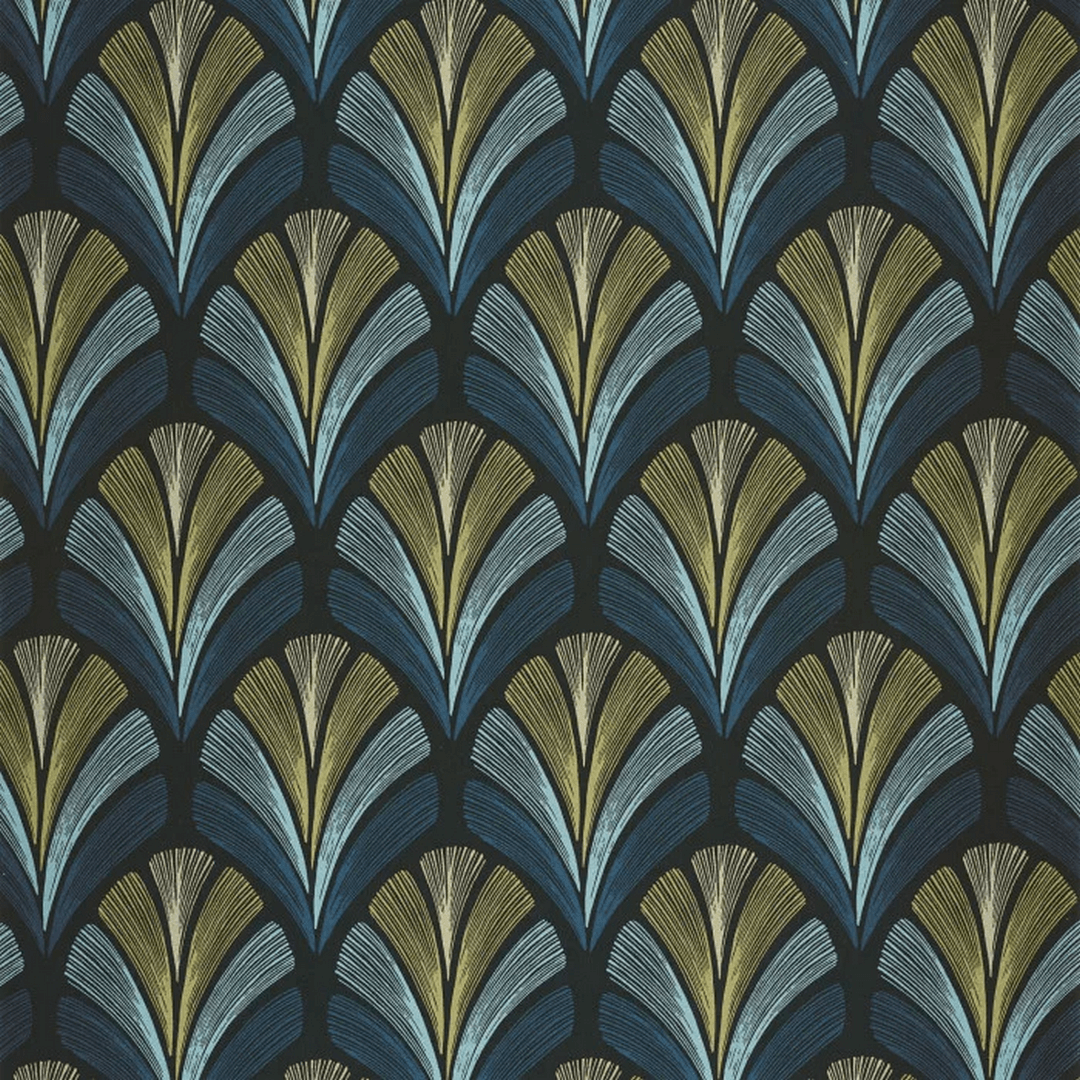 Tapeta wachlarze w stylu art-deco Casadeco ANFO 201056944 Folies ST-James Annees Folles