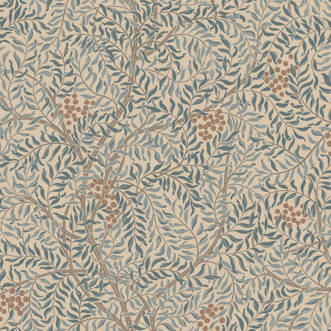 Tapeta roślinna Sandberg S10494 Simon Misty Blue Tradgarden