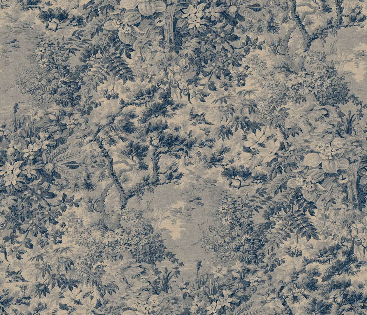 Fototapeta krajobraz leśnego ogrodu Sandberg S10512 Johannas Damm Blue Tradgarden