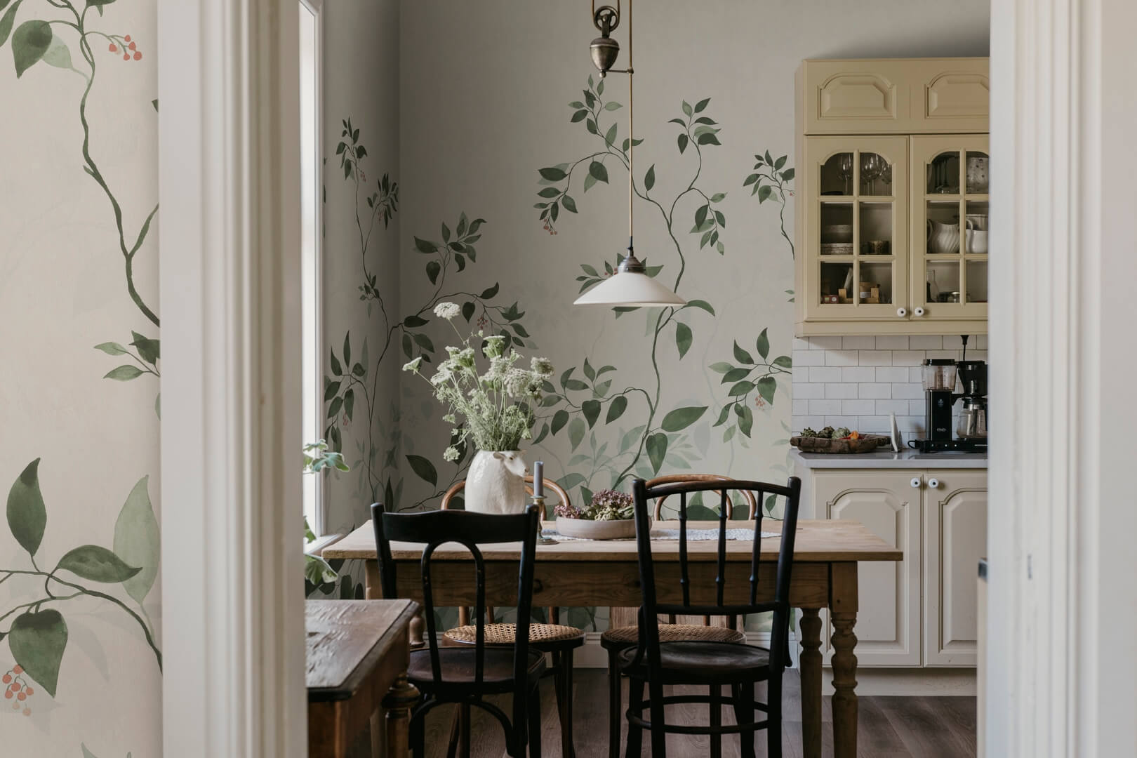 Fototapeta pnące liście Sandberg S10518 Josefine Green Tradgarden
