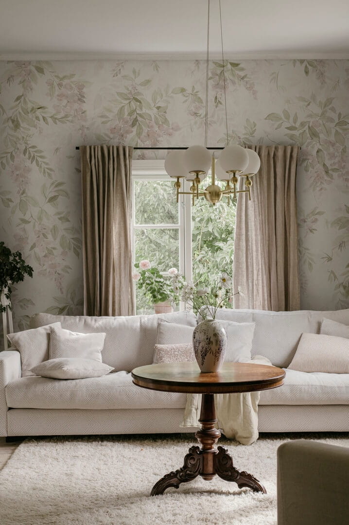 Fototapeta akwarelowe bukiety Sandberg S10522 Lovisa Mural Pastel Tradgarden