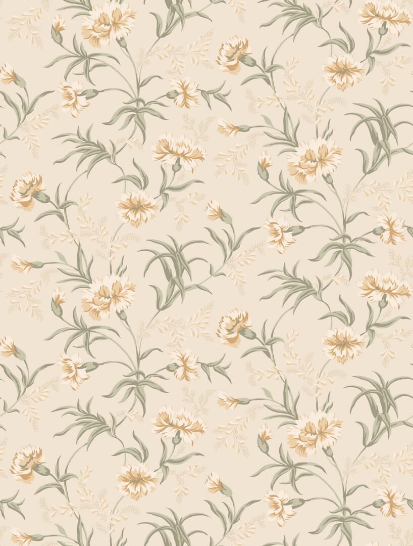 Tapeta kwiaty goździki Sandberg S10562 Emilie Honey Tradgarden