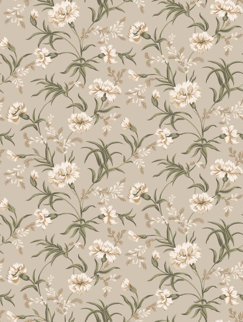 Tapeta kwiaty goździki Sandberg S10563 Emilie Clay Tradgarden