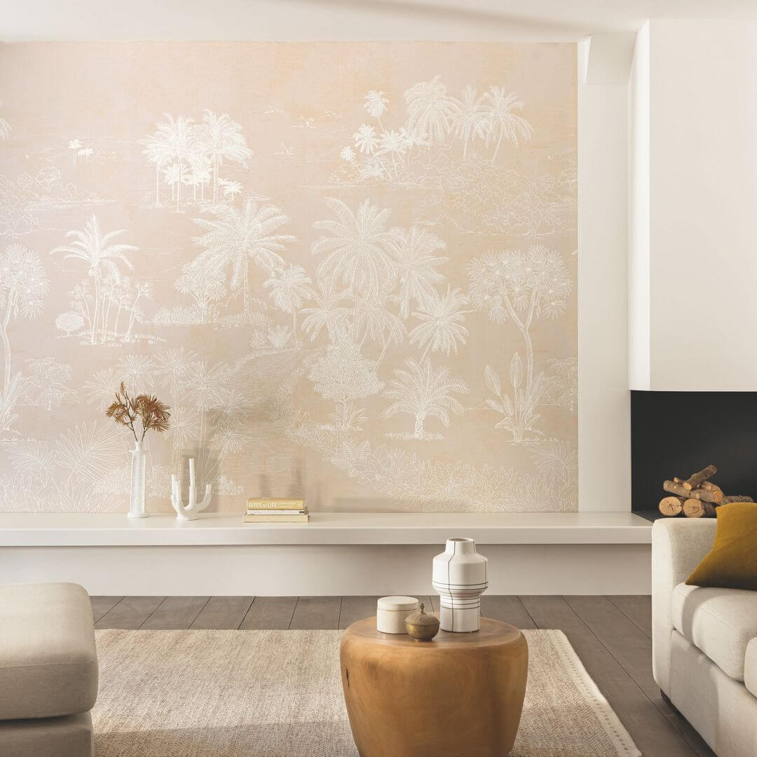 Mural tropikalny Caselio BORN 106552001 M Timor Beige Borneo