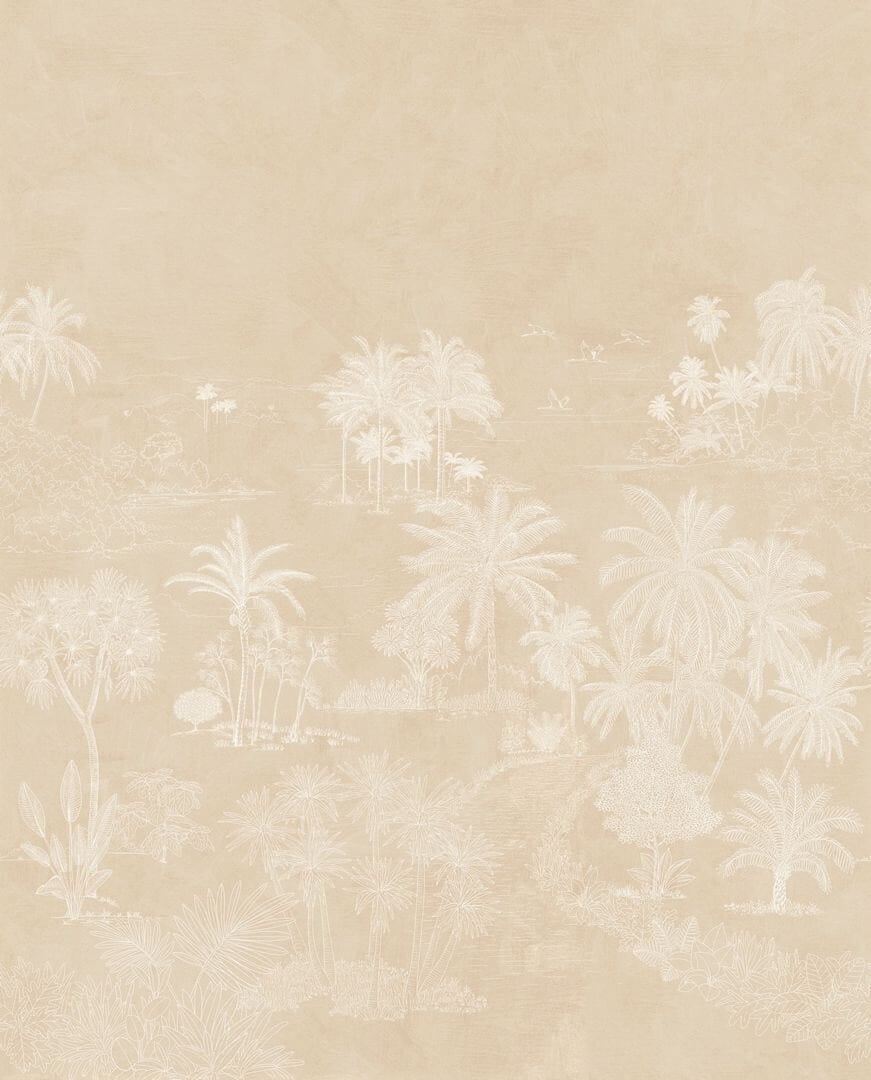 Mural tropikalny Caselio BORN 106552002 L Timor Beige Borneo