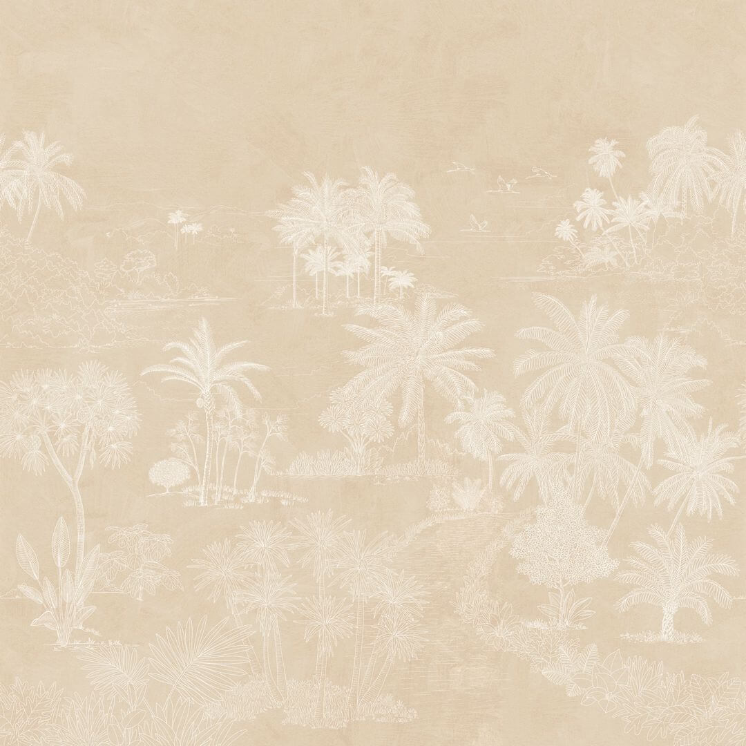 Mural tropikalny Caselio BORN 106552006 S Timor Beige Borneo
