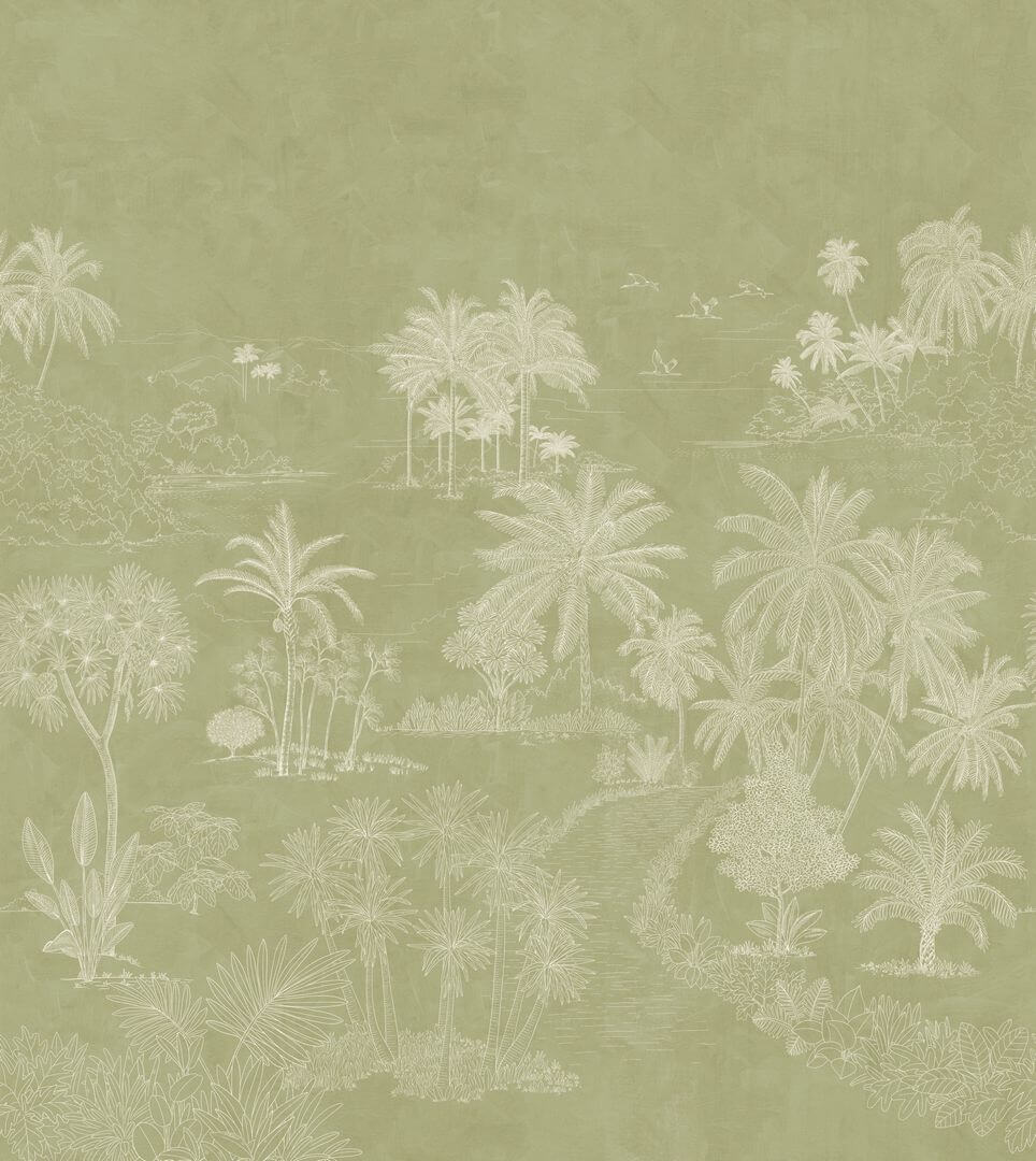 Mural tropikalny Caselio BORN 106554001 M Timor Vert Borneo