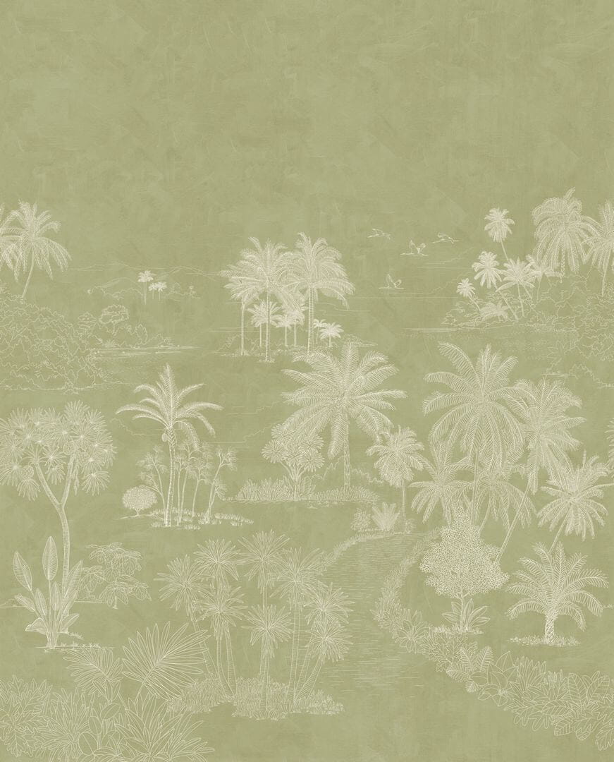 Mural tropikalny Caselio BORN 106554002 L Timor Vert Borneo