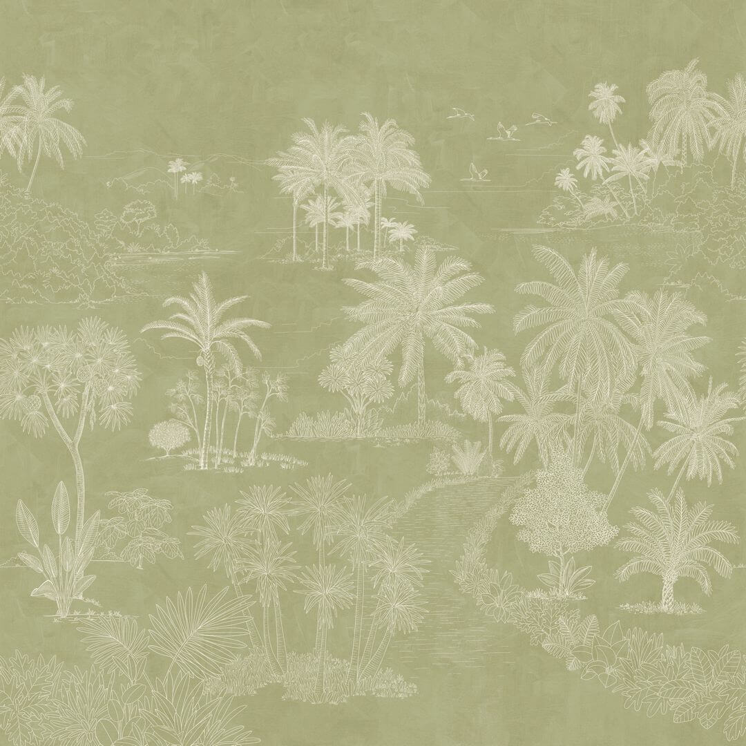 Mural tropikalny Caselio BORN 106554006 S Timor Vert Borneo