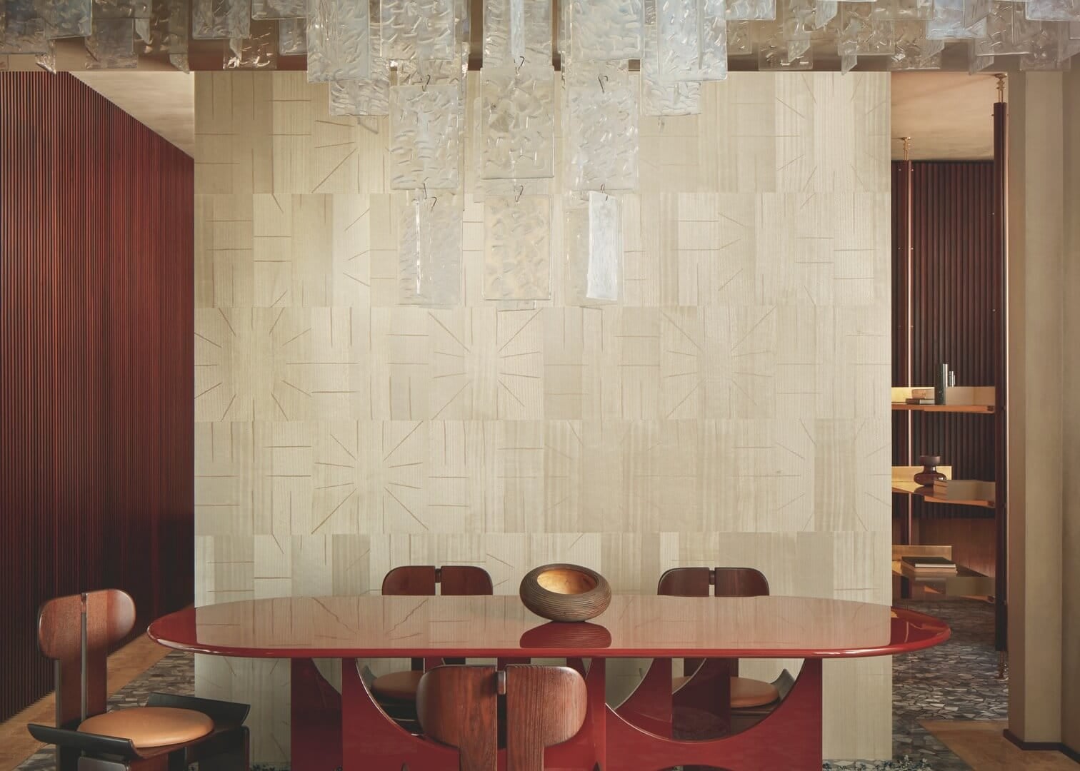 Tapeta fornir Elitis RM1038 72 Le Roi Soleil Marqueteries