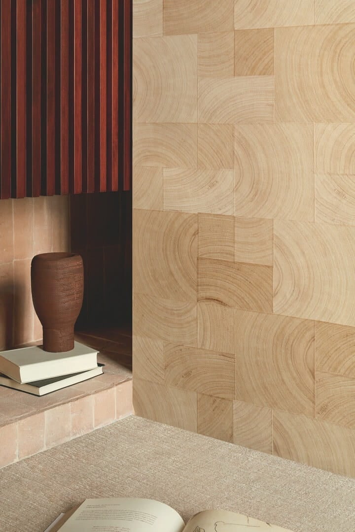 Tapeta fornir geometryczna Elitis RM1040 75 Empreintes Marqueteries