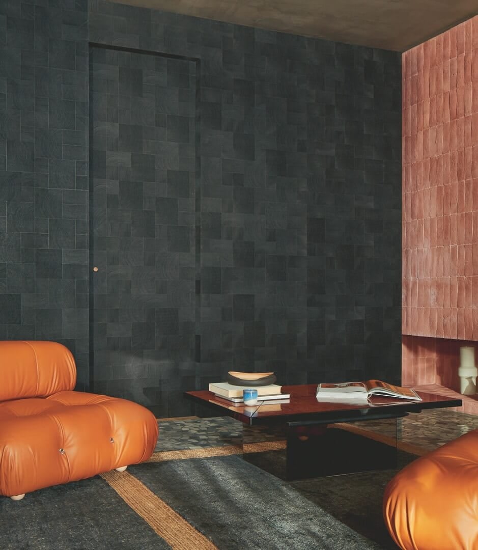 Tapeta fornir geometryczna Elitis RM1040 80 Empreintes Marqueteries