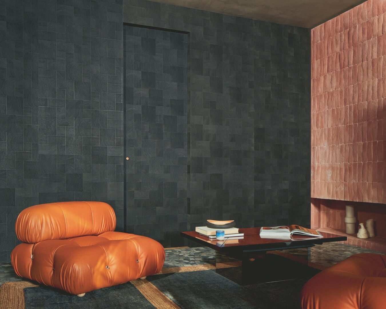 Tapeta fornir geometryczna Elitis RM1040 80 Empreintes Marqueteries