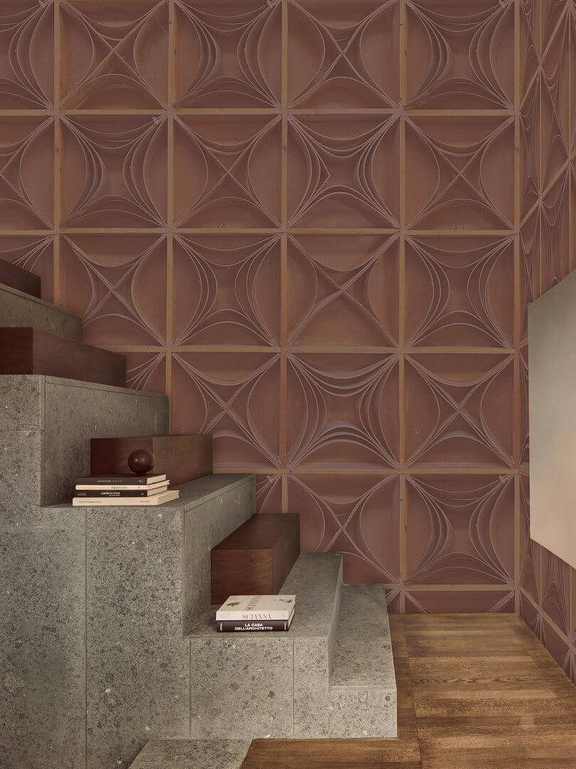 Fototapeta imitująca płytki z efektem 3D Wall&Deco WDLC2502 Les Courbes Contemporary 2025