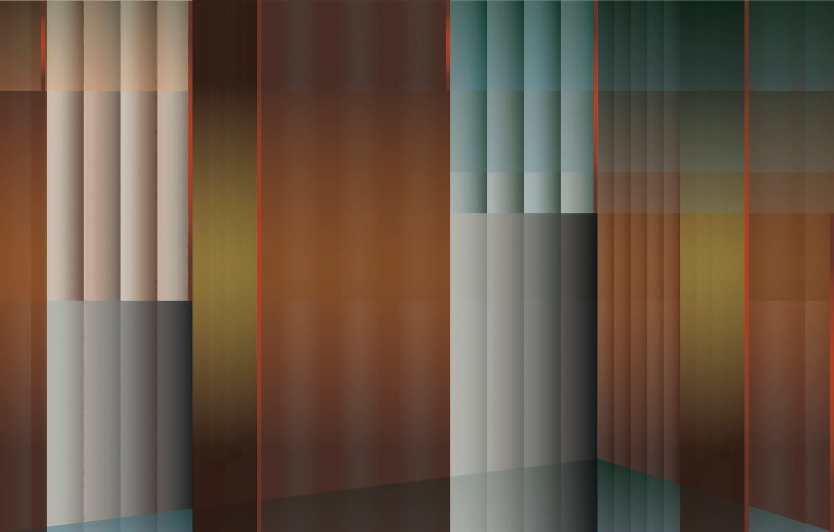 Fototapeta nowoczesna z efektem 3D Wall&Deco WDPT2501 Parallel Tinct Contemporary 2025