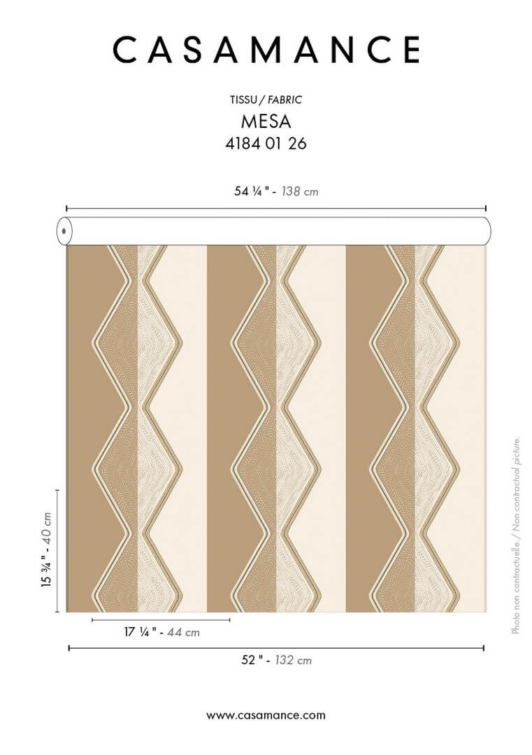 Tkanina haftowana Casamance 41840126 Mesa West Dream