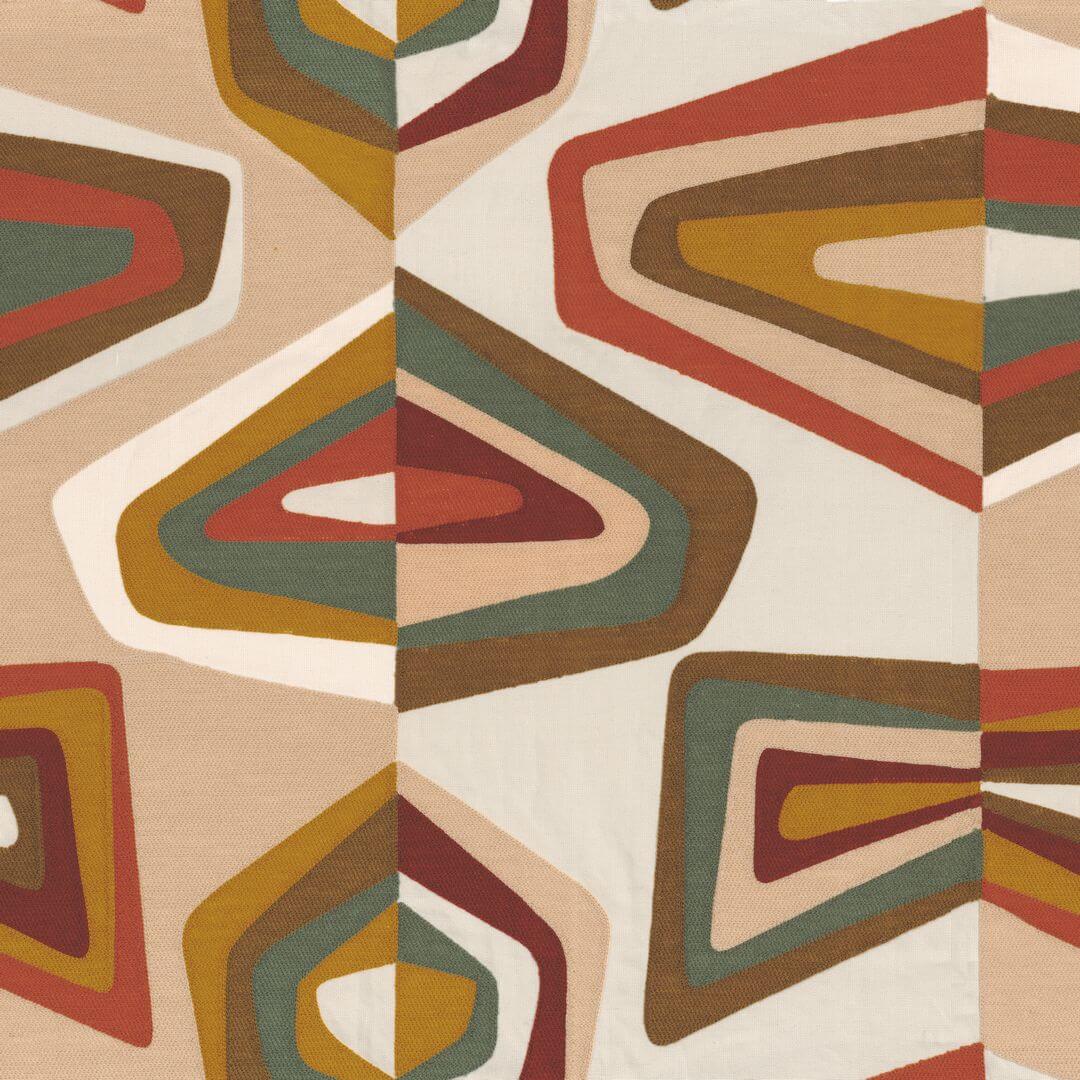 Tkanina haftowana retro Casamance 43780356 West Dream