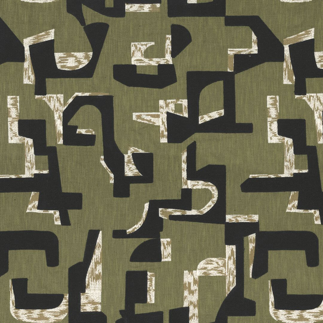 Tkanina haftowana z geometrycznym wzorem Casamance 45660436 Colorado West Dream