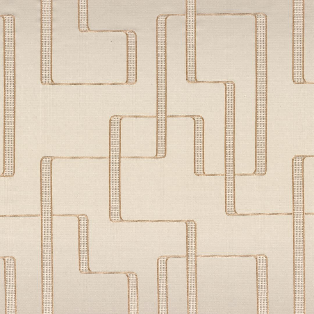 Tkanina satynowa z haftem Casamance 45740199 Lusio West Dream