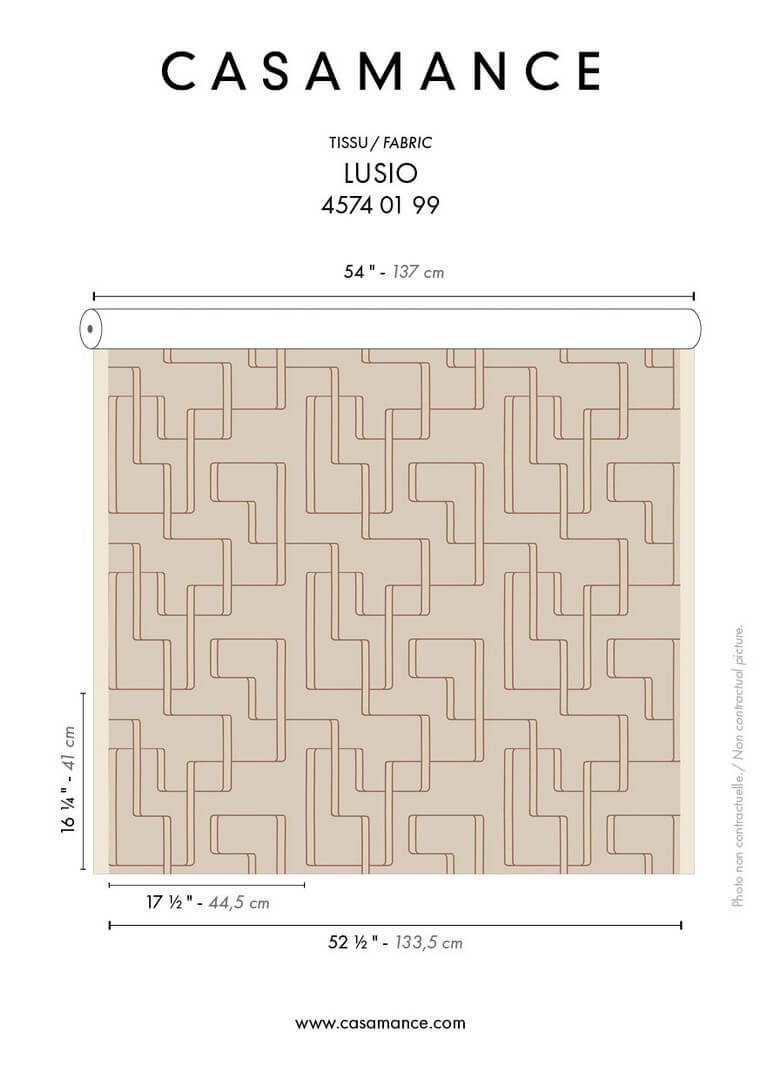 Tkanina satynowa z haftem Casamance 45740199 Lusio West Dream