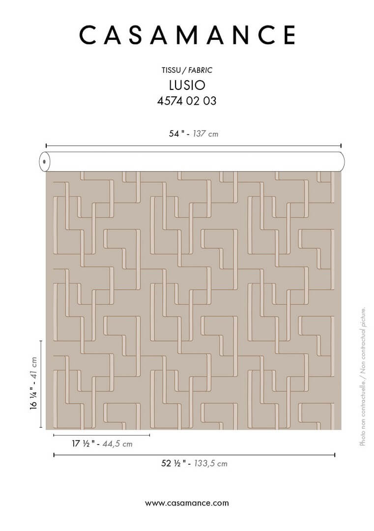 Tkanina satynowa z haftem Casamance 45740203 Lusio West Dream