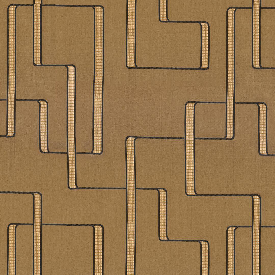 Tkanina satynowa z haftem Casamance 45740311 Lusio West Dream