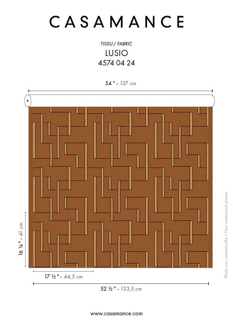 Tkanina satynowa z haftem Casamance 45740424 Lusio West Dream