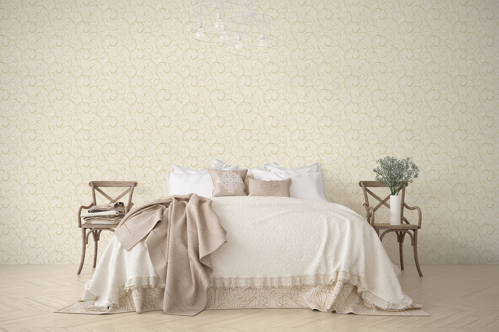 Tapeta stylizowane liście akantu Galerie G68673 Palazzo 2