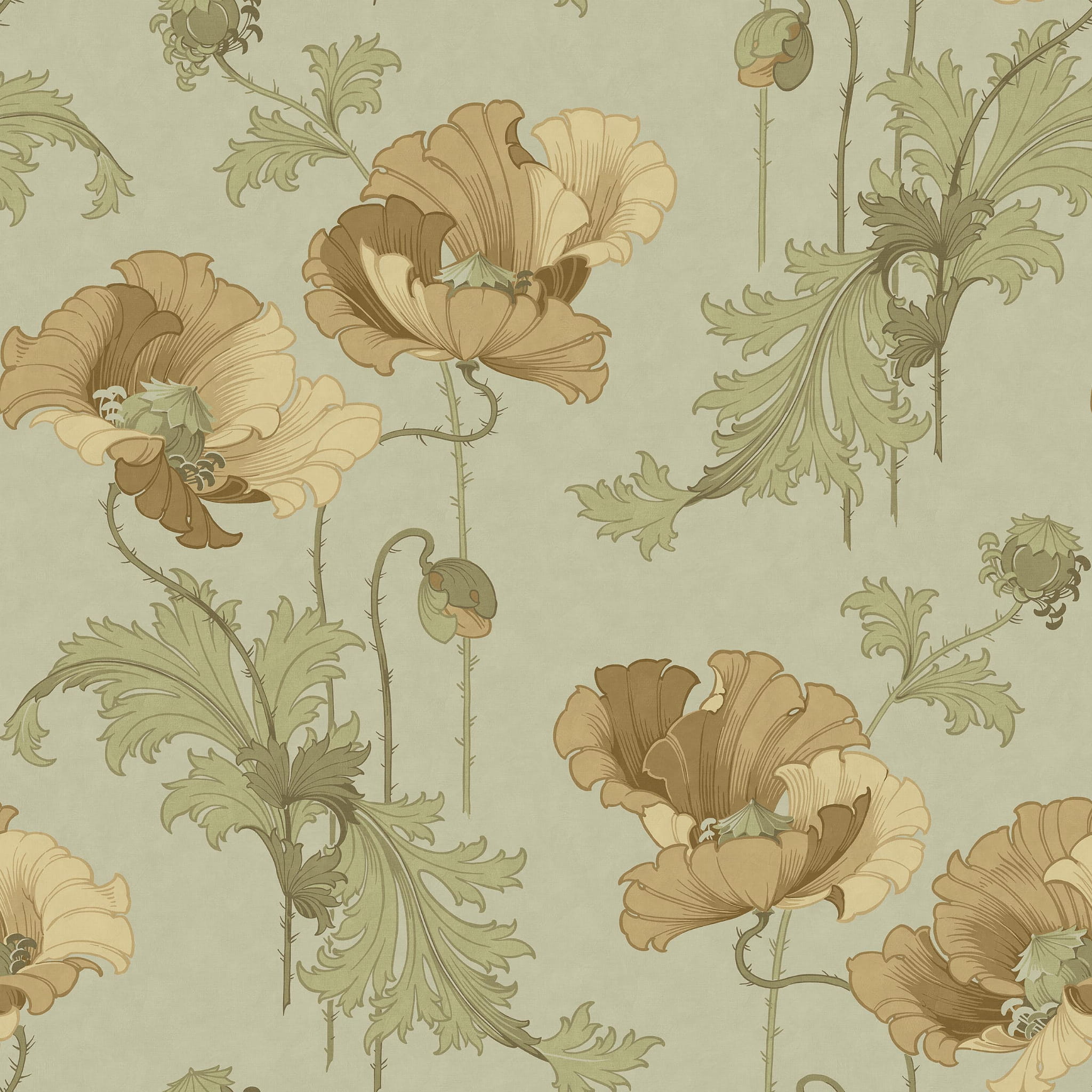 Mural kwiaty maku Boras Tapeter Studio 9657W Vallmo Grand