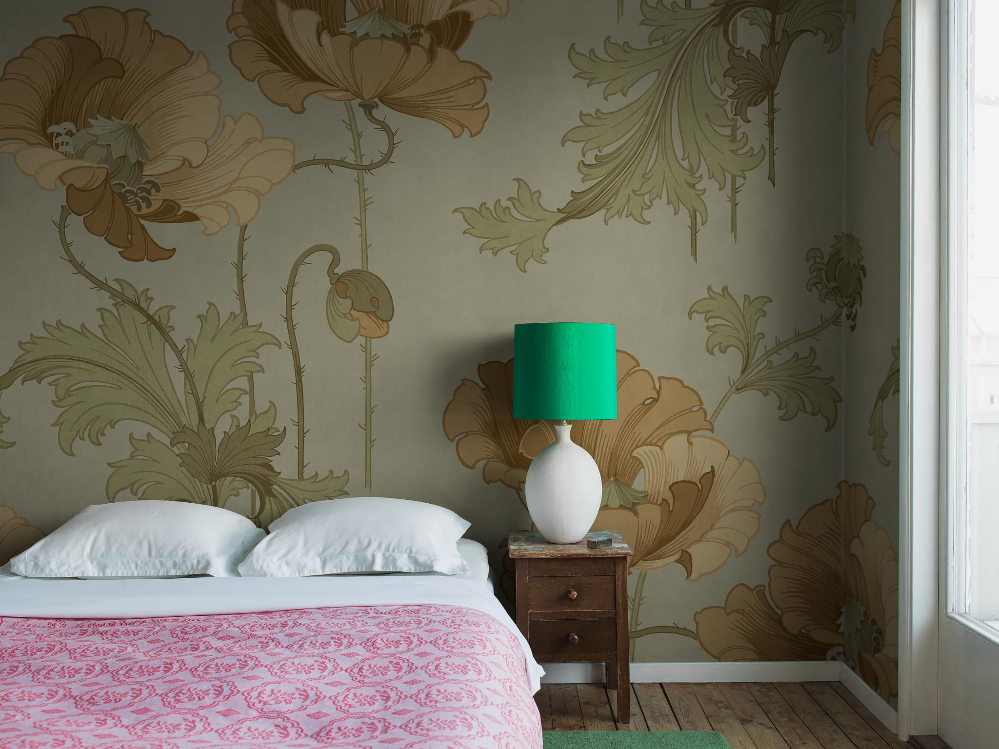 Mural kwiaty maku Boras Tapeter Studio 9657W Vallmo Grand