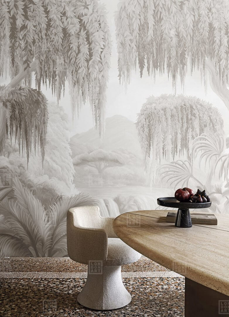 Fototapeta krajobraz egzotycznej natury London Art BNV01 D Les Plaines Sauvages Tale Books: Bon Voyage Cap.1