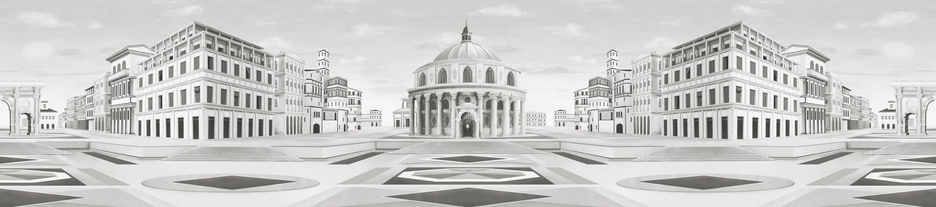Fototapeta krajobraz architektury London Art BNV02 C L Utopie Moderne Tale Books: Bon Voyage Cap.1