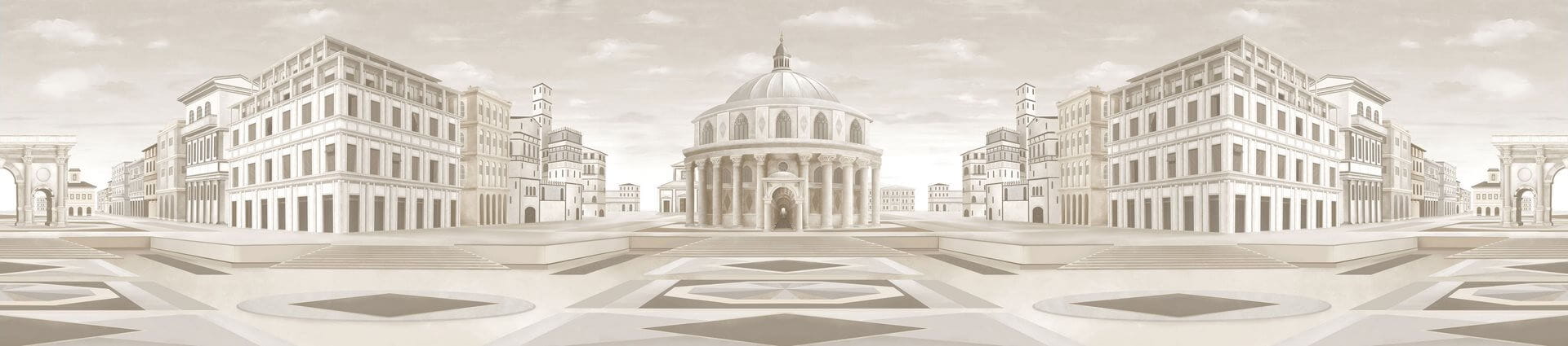 Fototapeta krajobraz architektury London Art BNV02 D L Utopie Moderne Tale Books: Bon Voyage Cap.1
