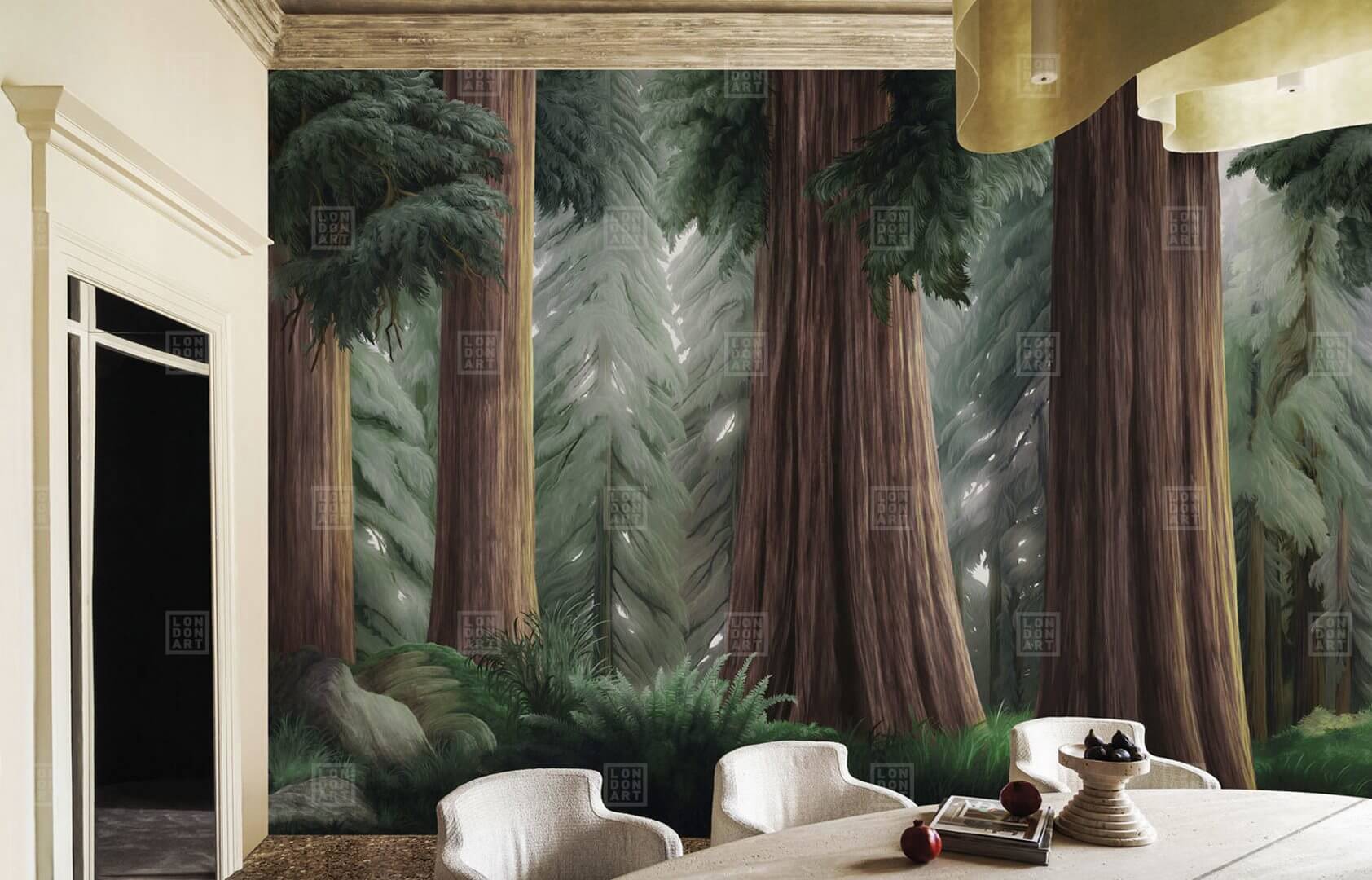 Fototapeta leśny krajobraz London Art BNV06 A La Foret Eternelle Tale Books: Bon Voyage Cap.1