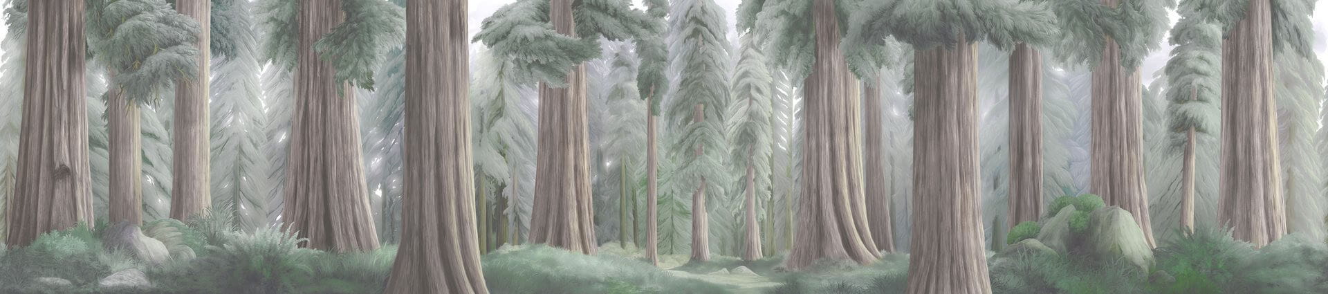 Fototapeta leśny krajobraz London Art BNV06 B La Foret Eternelle Tale Books: Bon Voyage Cap.1